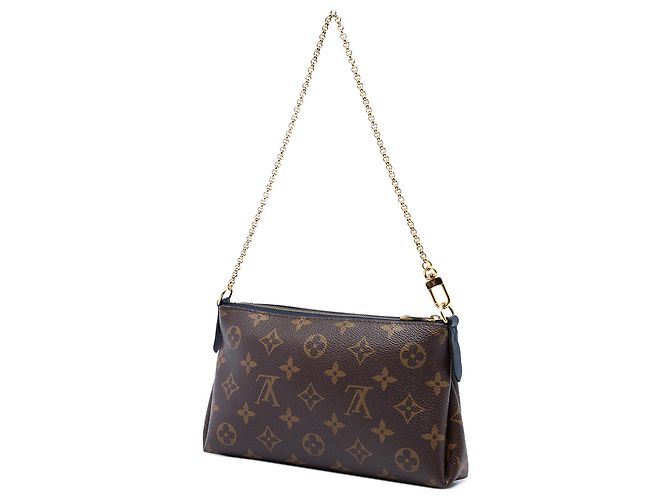 Clutch Louis Vuitton Pallas Monogram Brown Azul marinho - vista 2