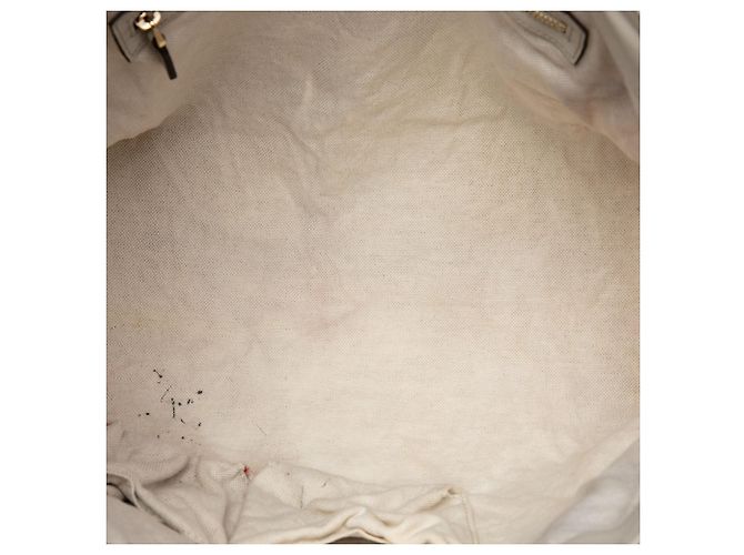 Bolso Tote Gucci White Guccissima Heart Bit Blanco Blanco roto - vista 4