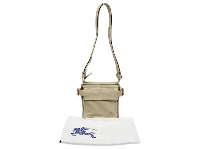 Borsa crossbody per telefono Burberry Brown Mini Nylon Trench - vista 7