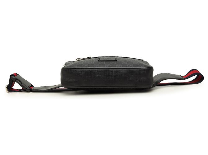 Gucci Black GG Supreme Web Belt Bag - view 3