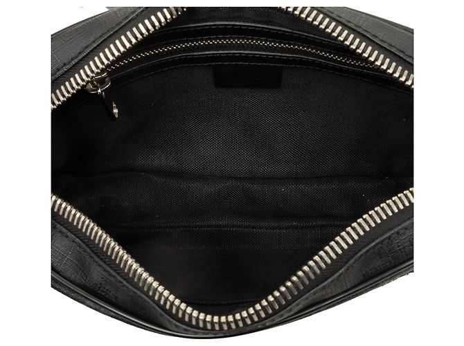 Gucci Black GG Supreme Web Belt Bag - view 4