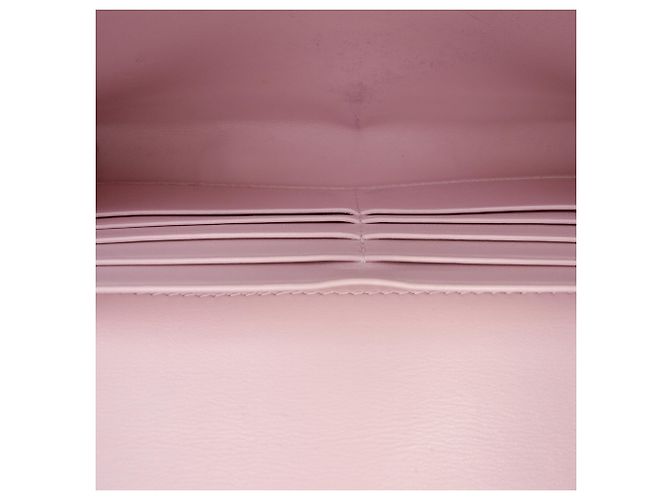 Clutch de corrente envelope Prada em Saffiano rosa - vista 4