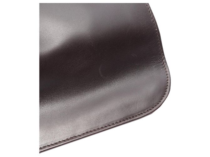 Bolso de hombro Gucci de piel de becerro marrón Castaño Marrón oscuro - vista 12