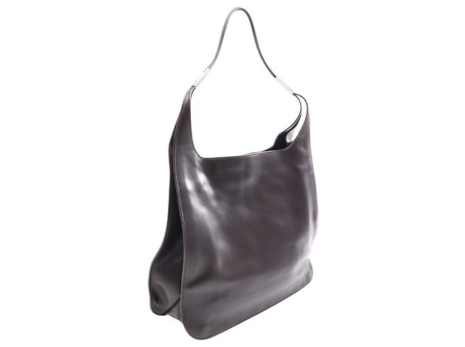 Bolso de hombro Gucci de piel de becerro marrón Castaño Marrón oscuro - vista 2