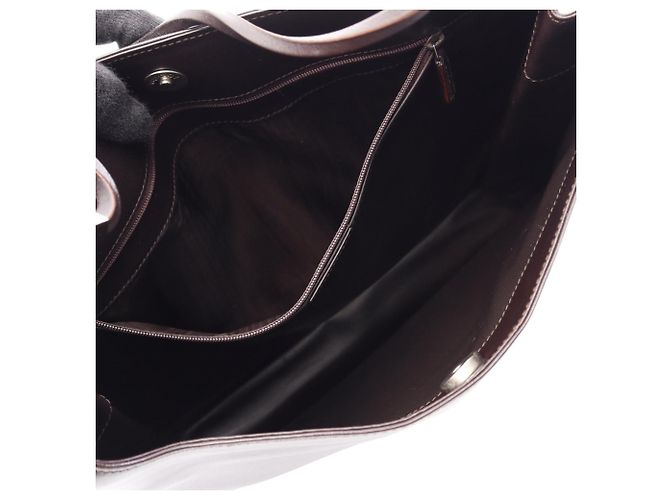 Bolso de hombro Gucci de piel de becerro marrón Castaño Marrón oscuro - vista 3