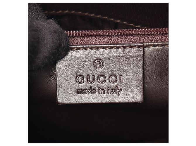 Bolso de hombro Gucci de piel de becerro marrón Castaño Marrón oscuro - vista 4