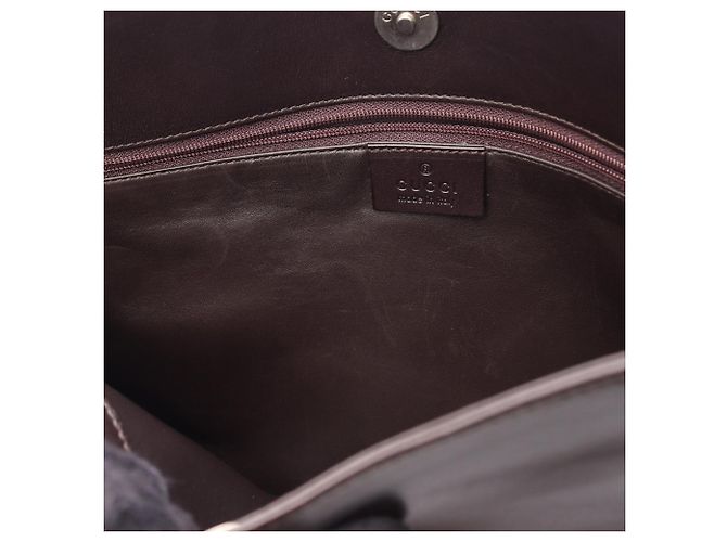 Bolso de hombro Gucci de piel de becerro marrón Castaño Marrón oscuro - vista 6