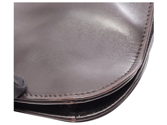 Bolso de hombro Gucci de piel de becerro marrón Castaño Marrón oscuro - vista 9