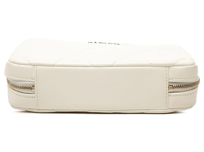 Bolso Camera Chanel 19 de piel de cordero blanca Blanco - vista 3
