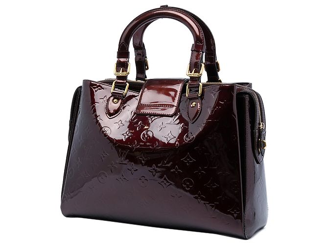 Louis Vuitton Purple Monogram Vernis Melrose Avenue Porpora - vista 2