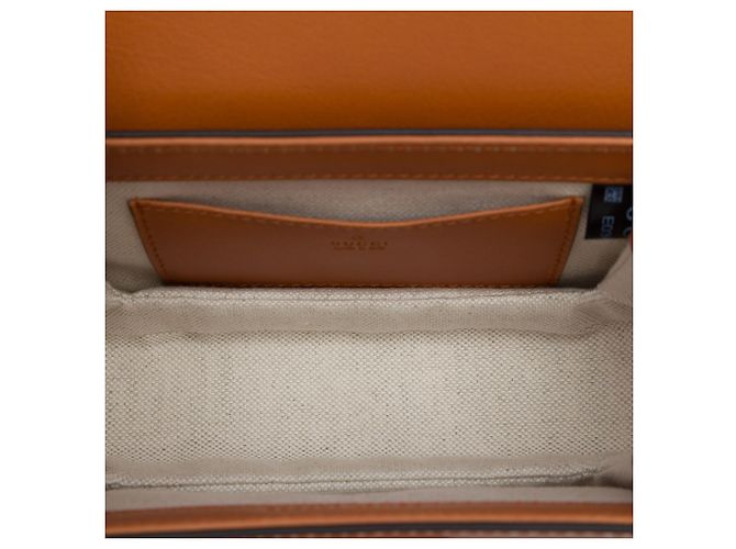 Borsa cintura Gucci Brown Mini Calfskin Bamboo 1947 Marrone - vista 4
