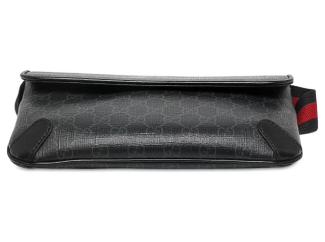 Gucci Black Small GG Supreme Web Gürteltasche Schwarz - Ansicht 3