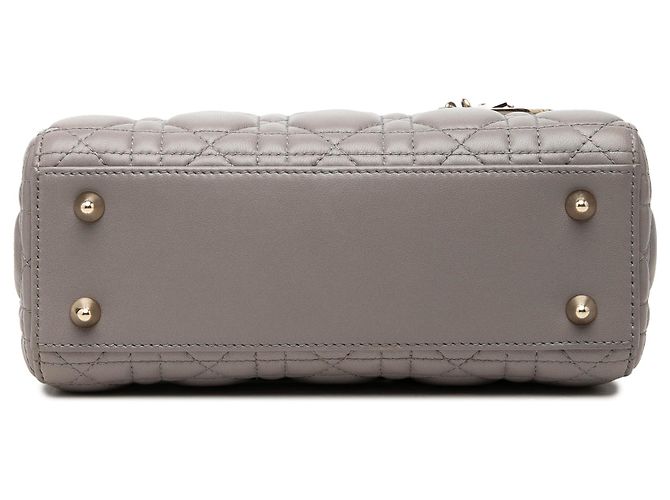 Dior Brown Small Lambskin Cannage MyABCDior Lady Dior Marrom Taupe - vista 3