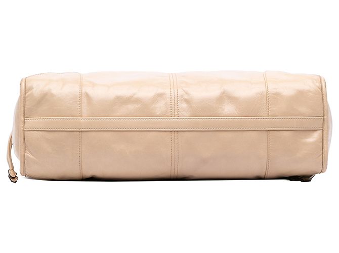 Bolso Bonnie Prada de piel de becerro Naplak beige Large - vista 3