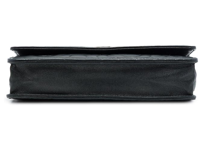 Portefeuille Chanel Black CC Embossed Lambskin Camellia Wallet On Chain Noir - vue 3
