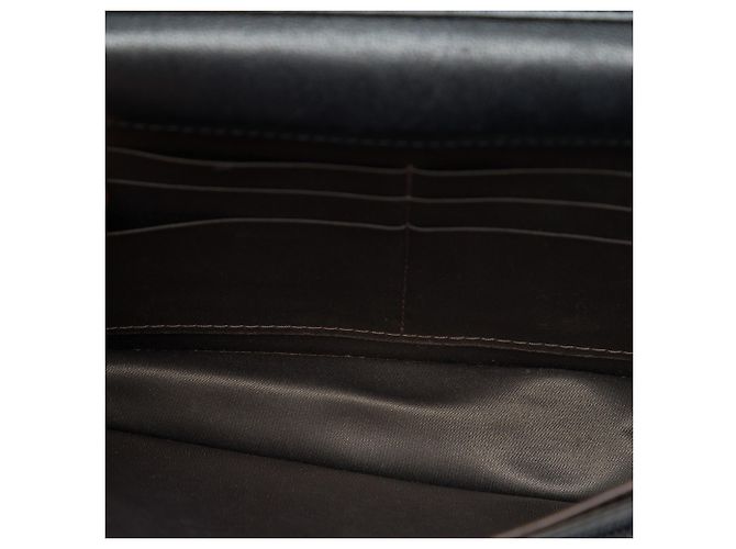 Portefeuille Chanel Black CC Embossed Lambskin Camellia Wallet On Chain Noir - vue 4