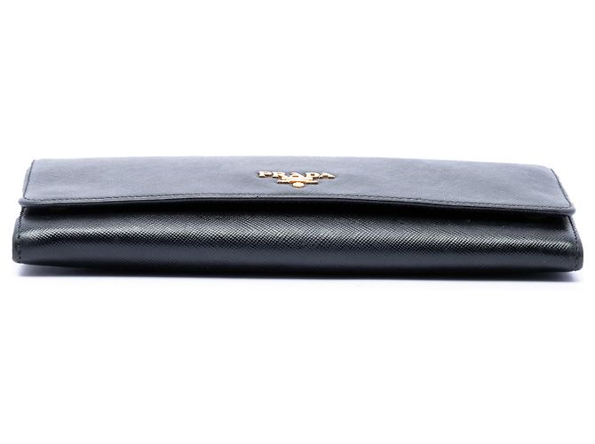 Prada Black Saffiano Wallet On Chain - view 3
