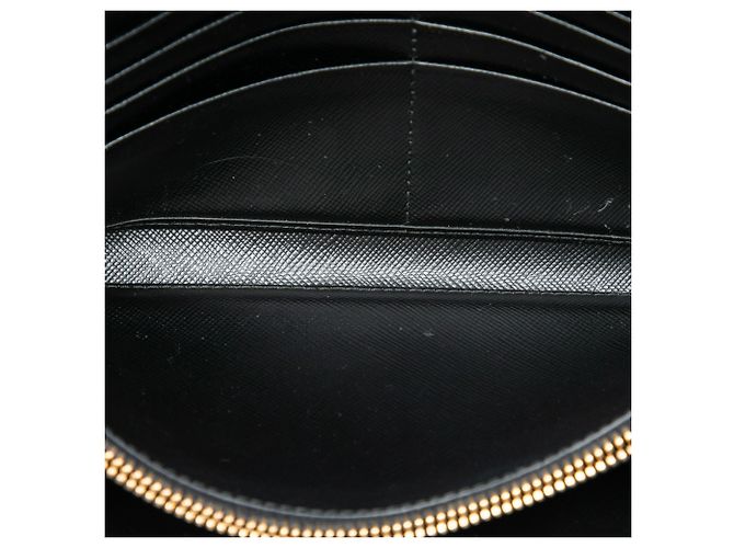 Prada Black Saffiano Wallet On Chain - view 4