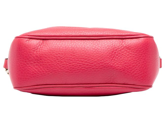 Gucci Soho Disco Crossbody em couro de bezerro rosa - vista 3
