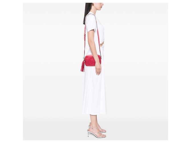 Gucci Soho Disco Crossbody em couro de bezerro rosa - vista 6