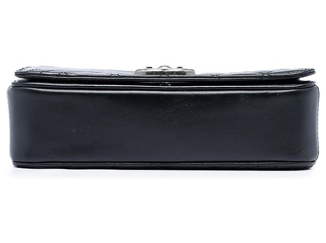 Chanel Black Small Quilted Aged Calfskin Coco Boy Flap Schwarz - Ansicht 3