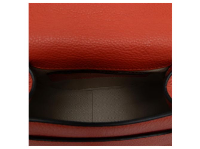 Chloé Orange Small Grained Leather Marcie Saddle Crossbody - vue 4