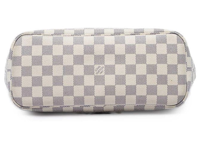 Louis Vuitton White Damier Azur Neverfull PM Weiß - Ansicht 3