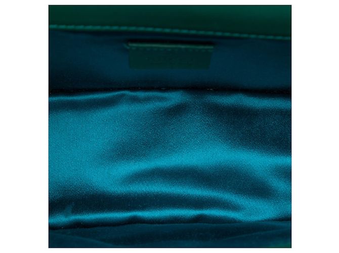 Gucci Green Medium GG Velvet Dionysus Crossbody Verde - vista 4