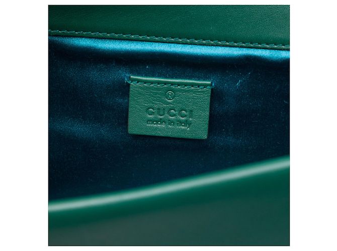 Gucci Green Medium GG Velvet Dionysus Crossbody Verde - vista 5