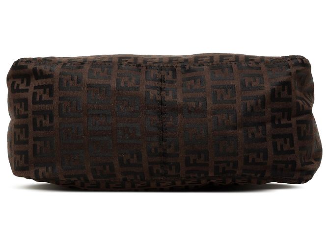 Borsa a mano Fendi in tela Zucchino marrone - vista 3