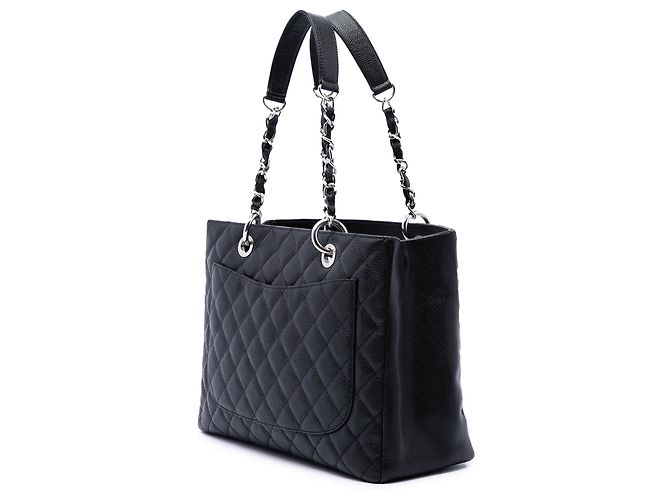 Chanel Black Caviar Grand Shopping Tote Schwarz - Ansicht 2