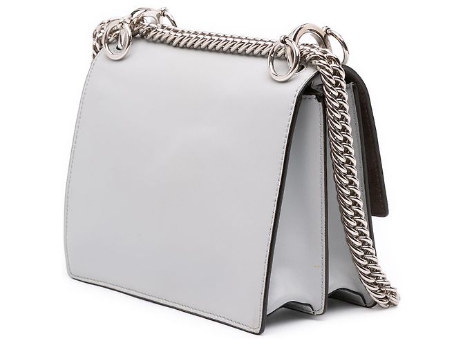 Fendi Blue Small Studded Leather Kan I Crossbody Azul Azul claro - vista 2
