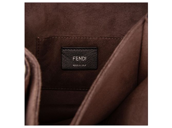 Fendi Blue Small Studded Leather Kan I Crossbody Azul Azul claro - vista 5
