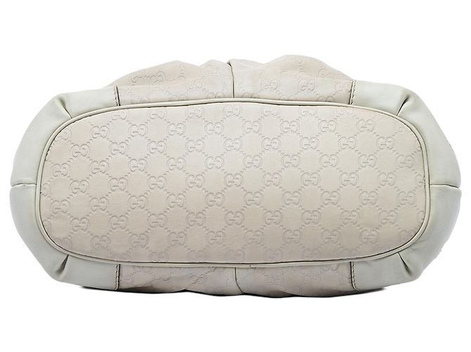 Borsa Satchel Gucci White Guccissima Sukey Bianco - vista 3
