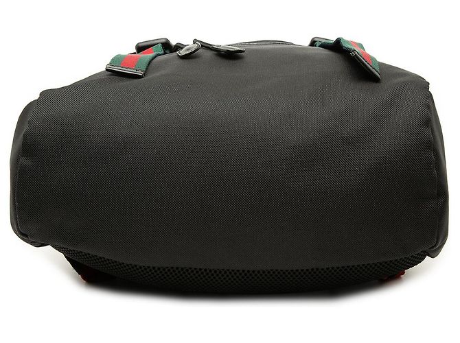 Gucci Black Canvas Techno Web Animalier Backpack - view 3