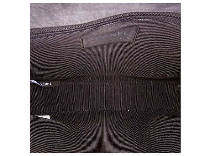 Chanel Gray Identification Suede Patchwork Reissue 2.55 Flap Marrom Cinza antracite - vista 4
