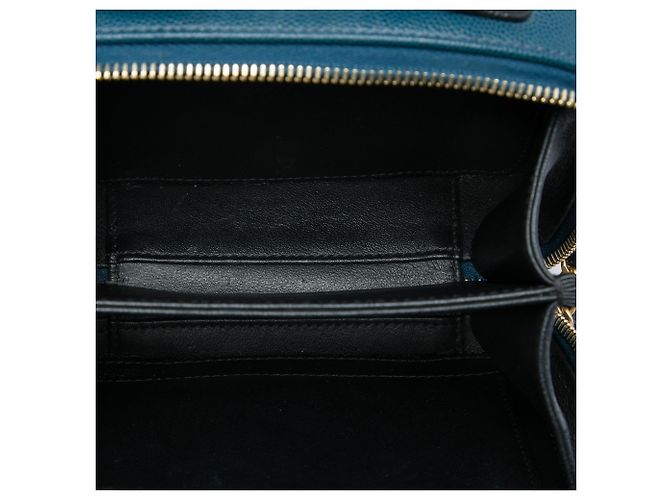 Chanel Blue Small Bicolor Caviar CC Filigree Vanity Case Bleu - vue 4