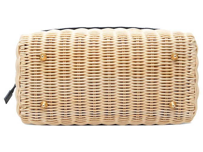 Dior Brown Medium Wicker Oblique Lady Dior Marrom Castanho claro - vista 3