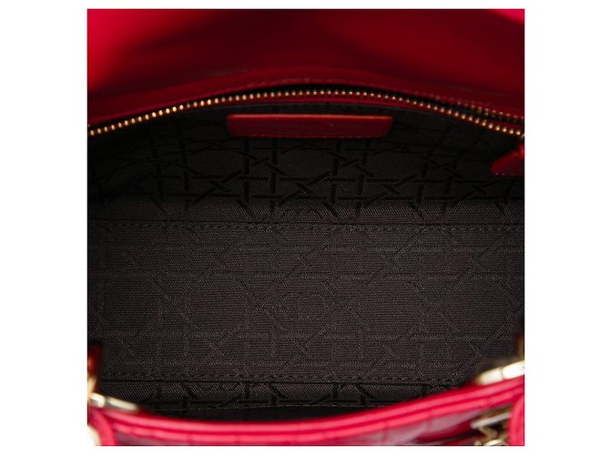 Dior Red Small Lambskin Cannage MyABCDior Lady Dior Vermelho - vista 4