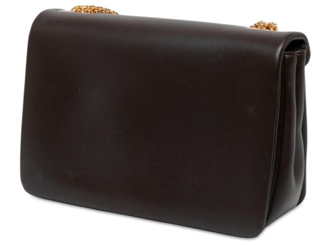 Valentino Bolsa Crossbody One Stud Chain em Nappa Brown Marrom Castanho escuro - vista 2