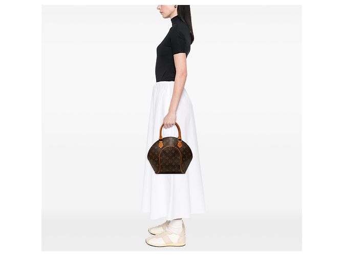 Louis Vuitton Brown Monogram Ellipse PM Marrom - vista 6