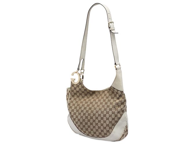 Borsa a tracolla Gucci Charlotte in tela GG beige - vista 2