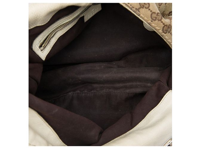 Borsa a tracolla Gucci Charlotte in tela GG beige - vista 4
