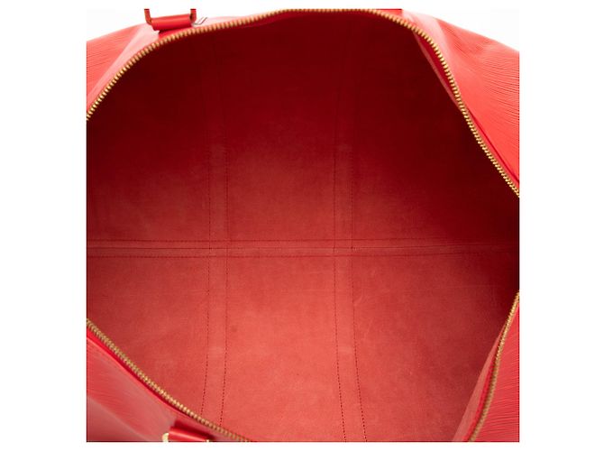 Louis Vuitton Red Epi Keepall 55 Rosso - vista 4