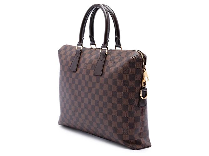 Louis Vuitton Brown Damier Ebene Porte Documents Jour Marrom - vista 2