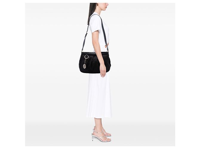 Gucci Black GG Canvas Sukey Crossbody - Ansicht 6