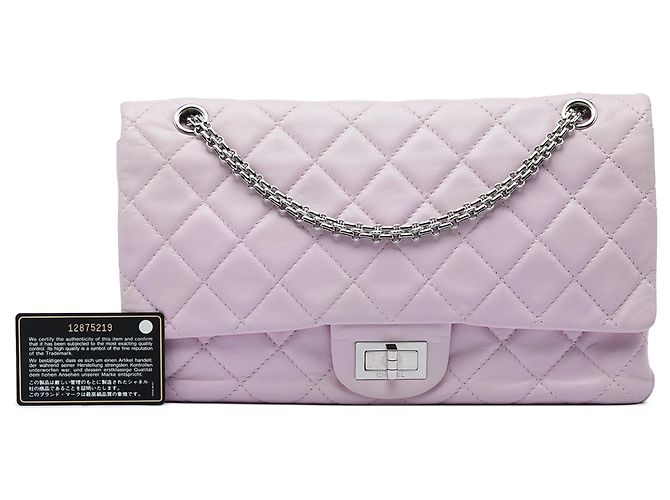 Chanel Purple Quilted Lambskin Reissue 2.55 Double Flap 227 Lila - Ansicht 6