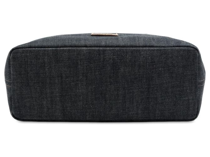 Sacola Burberry em Denim Azul - vista 3