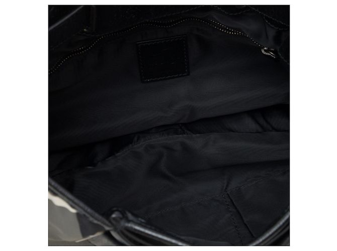 Burberry Gray Beat Check Nylon Schultertasche Braun - Ansicht 4
