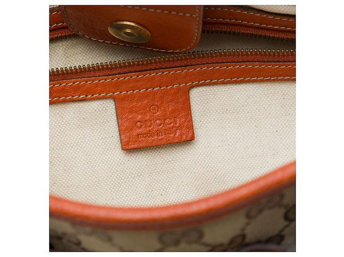 Gucci Running Tote aus beige GG Canvas - Ansicht 5